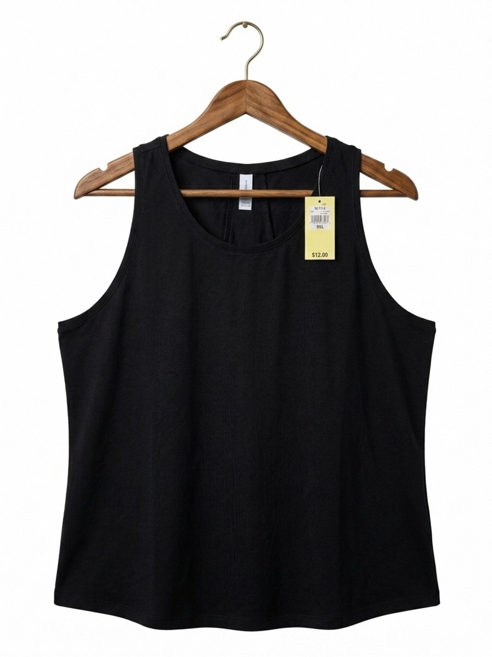 NWT All In Motion Black Racerback Tank Top  (0092)